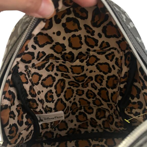 Disney Black Animal Print Mickey Mini Backpack